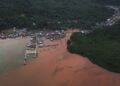 Keterangan: Pencemaran Limbah Sedimen Bekas Tambang di Desa Lafeu, Bungku Pesisir, Morowali, Sulawesi Tengah. Foto:Walhi Sulteng